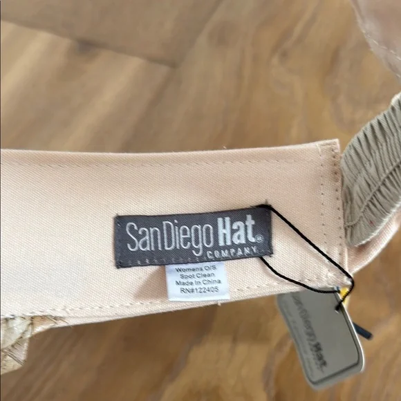 San Diego Hat Company Palm Star Woven Sun Visor with Bow - Picture 4 of 6